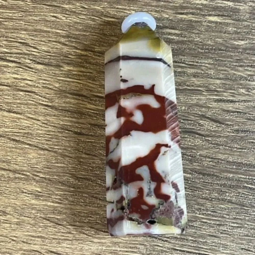 Mookaite Jasper crystal tower new reiki home yoga point 3 inches obelisk